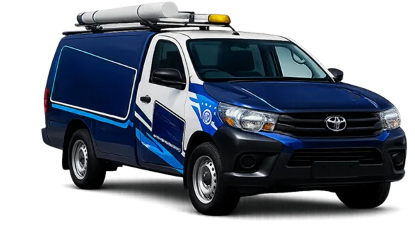 Service van parked on a Breakfast Point street