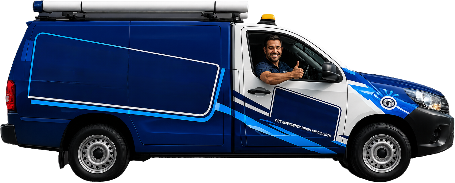 Breakfast Point Blocked Drains service van