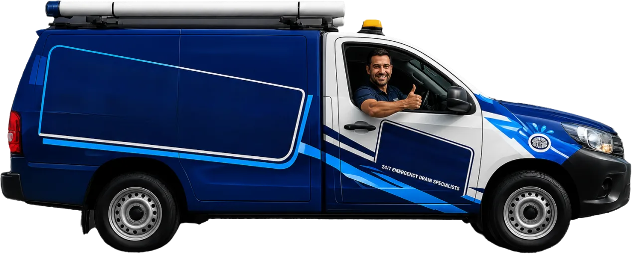 Service van parked on a Breakfast Point street