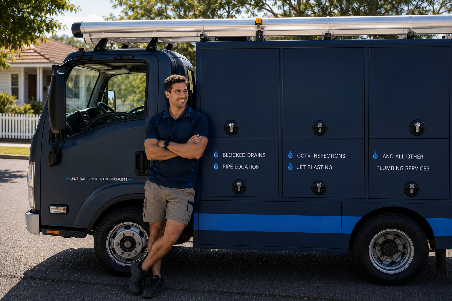 Plumber with Breakfast Point Blocked Drains van